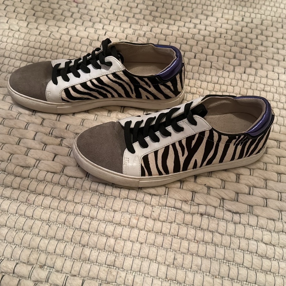 Kenneth Cole Women's Kam Animal-Print Lace Up Sneakers size 8